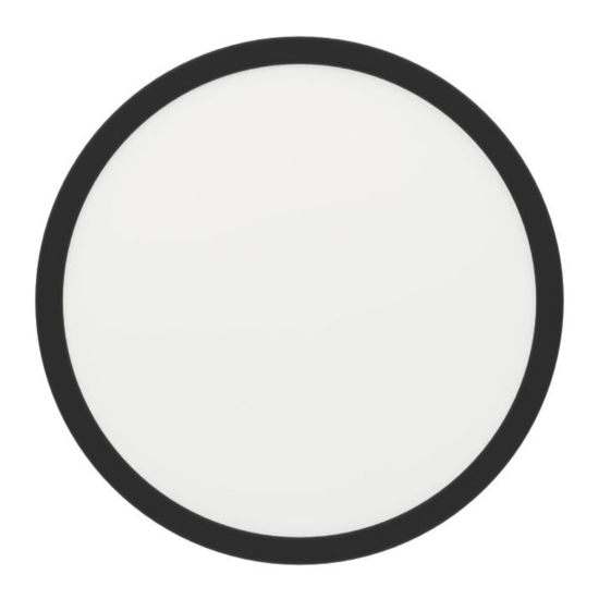 Eglo fueva 5 plafoniera tonda per bagno design minimal led 3000k ip44