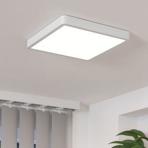 Eglo fueva 5 plafoniera quadrata da bagno bianca led 3000k ip44