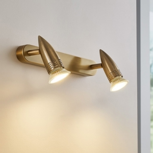 Applique brunito da parete con spot orientabili ideal lux fp