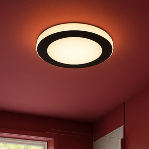 Eglo capri plafoniera da bagno moderna led 3000k ip44