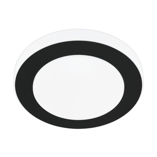 Eglo capri plafoniera da bagno moderna led 3000k ip44