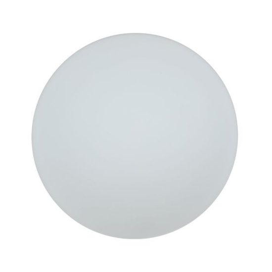 Eglo bari m plafoniera da bagno tonda in vetro bianco ip44