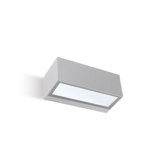 Applique da esterno rettangolare grigia led 36w 4000k moderna