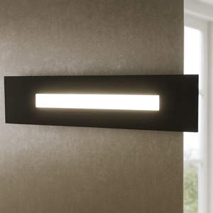 Applique led 20w toplight moderna nero per soggiorno