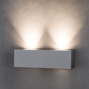 Applique led grigio per interni moderna toplight eccentric
