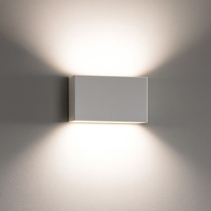 Box w2 bi emissione applique bianco led 10w 2700k linea light