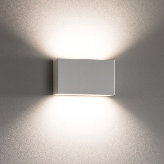 Box w2 bi emissione applique bianco led 10w 2700k linea light