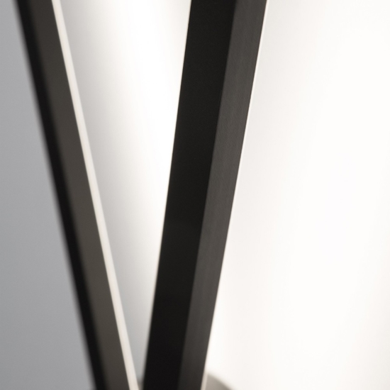 Applique da parete led 18w 3000k moderna nero design
