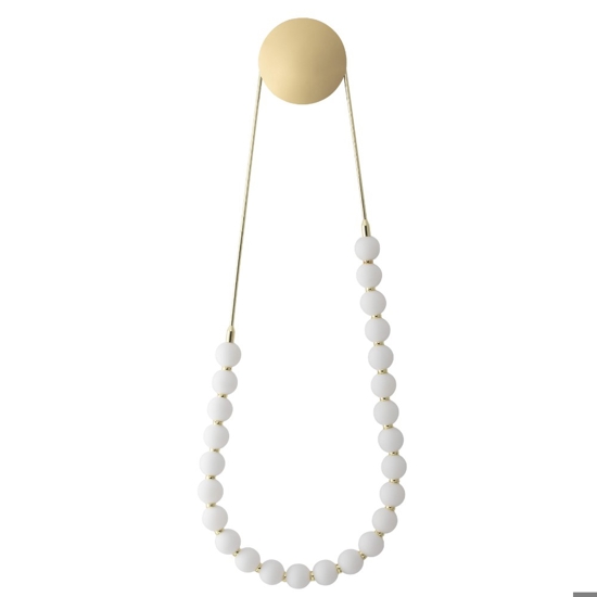 Applique da parete collana di perle oro led 50w 3000k