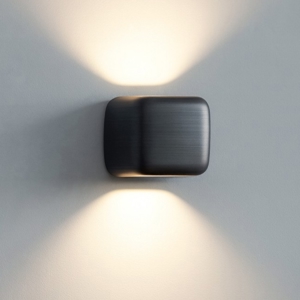 Applique moderna gea luce babol cubo nero