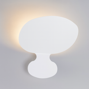Applique moderna luminosa 3 lampade metallo bianco