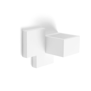 Side sforzin applique di gesso bianco pitturabile design moderno