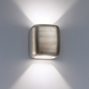 Applique parete cubo grigio anticato gea luce babol