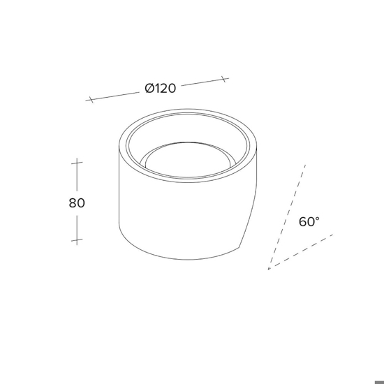 Applique di gesso rotonda bianco oro nasso sforzin