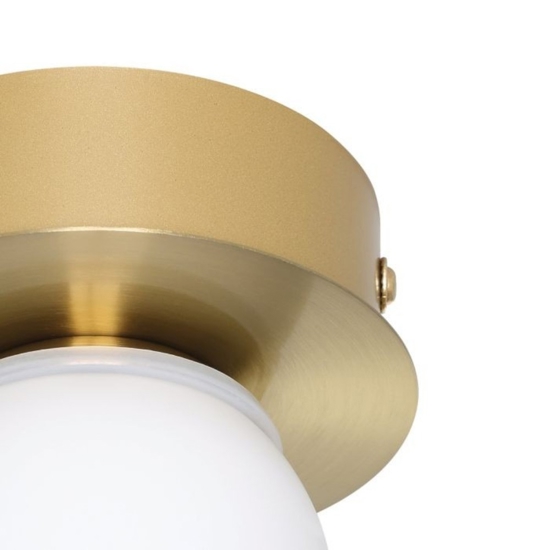 Eglo mosiano plafoniera da bagno con sfera in vetro led 3000k ip44