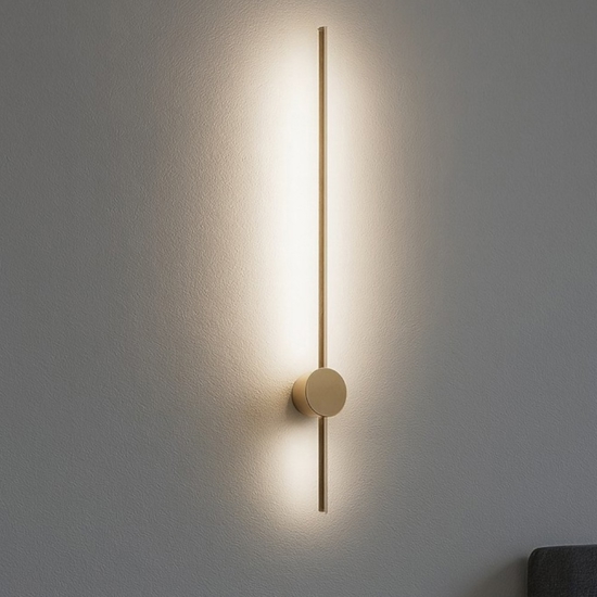 Gea luce enila applique da parete led 2ow 3000k colore oro