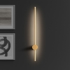 Gea luce enila applique da parete led 20w 3000k colore oro