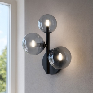Maytoni dallas applique da parete 3 luci colore nero