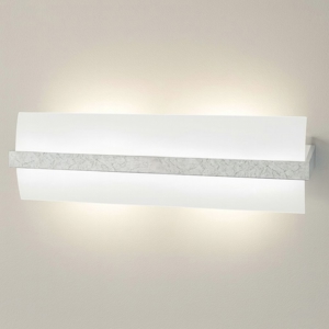 Applique da parete xl legno argento top light wood