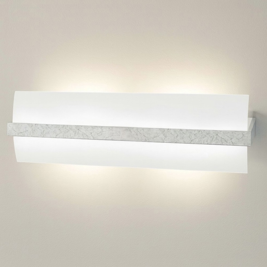 Applique da parete xl legno argento top light wood