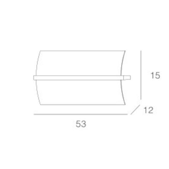 Applique da parete xl legno argento top light wood