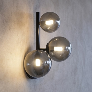 Perlage ap3 ideal lux applique da parete nero