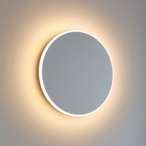 Applique disco cerchio bianco moderna led 12w 3000k
