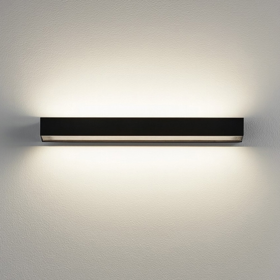Applique nero led 24w 4000k moderna isyluce