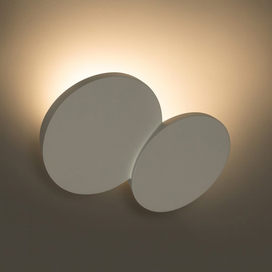 Patra sforzin applique di gesso design moderna bianca