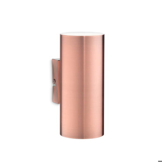 Look ap2 lampada da parete colore rame ideal lux luce biemissione