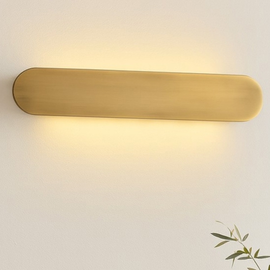 Ideal lux echo ap d60 applique led 30w 3000k oro ottone