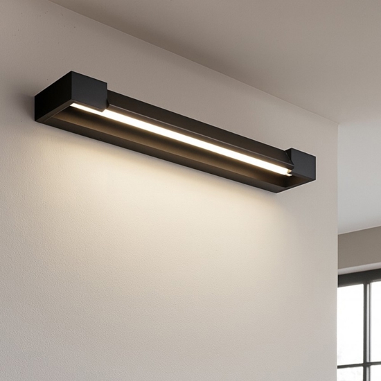 Ideal lux balance ap d45 applique nera led 12w 3000k orientabile