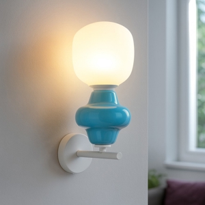 Applique di ceramica celeste design moderna