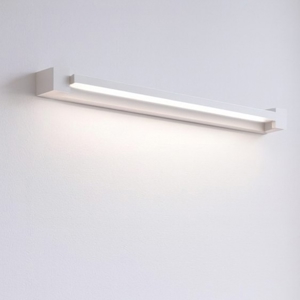 Applique parabola luce led girevole bianco moderna squadrata