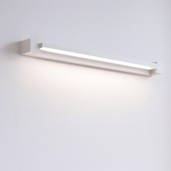 Applique parabola luce led girevole bianco moderna squadrata