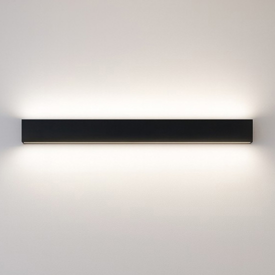 Applique led 41w 3000k nero box w2 linea light bi emissione