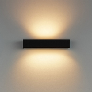 Applique led 41w 2700k nero bi emissione box w2 linea light