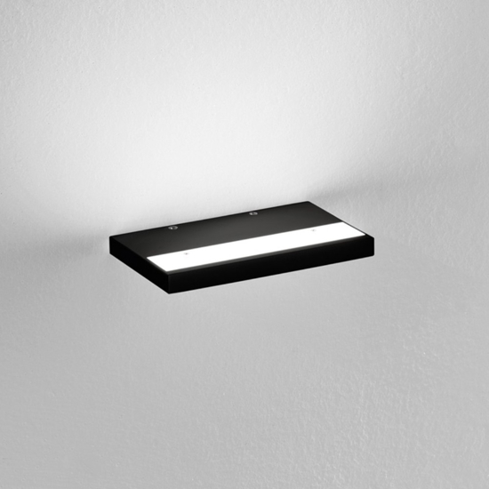 Isyluce applique nero led mono emissione 12w 3000k 4000k moderna