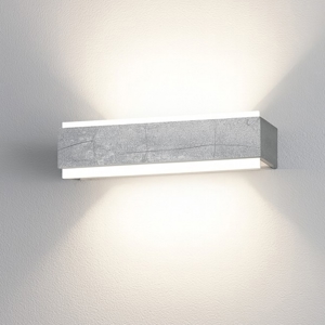Top light applique da parete bios dm foglia argento 12w 3000k 4000k