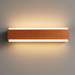 Top light bios dm foglia rame applique da parete rettangolare