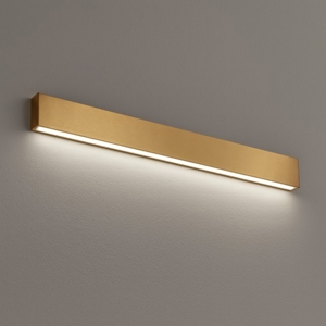 Applique led 41w 2700k box w1 ottone mono emissione linea light