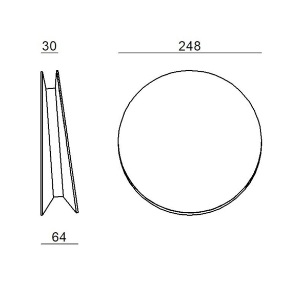 Applique led 3000k design bianco linea light yo yo