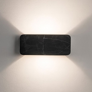 Applique moderna led 3000k nera linea light gemini w1