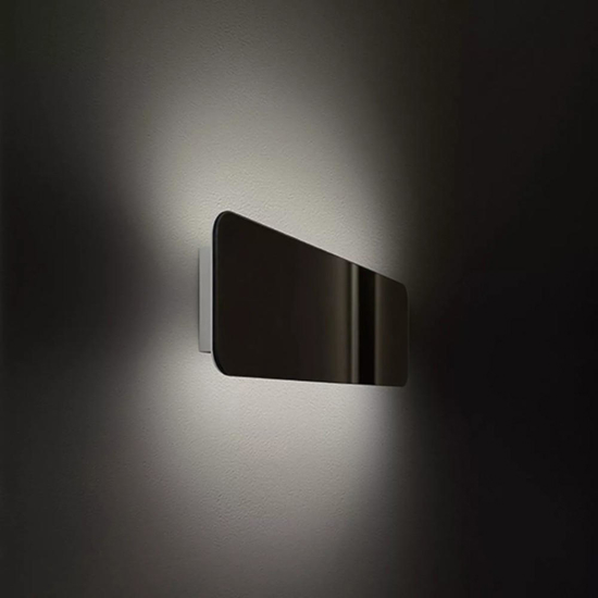 Applique moderna led 3000k nera linea light gemini w1