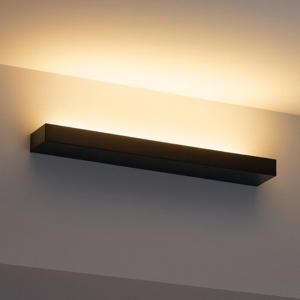 Regolo linea light applique led nera 3000k 61cm mono emissione