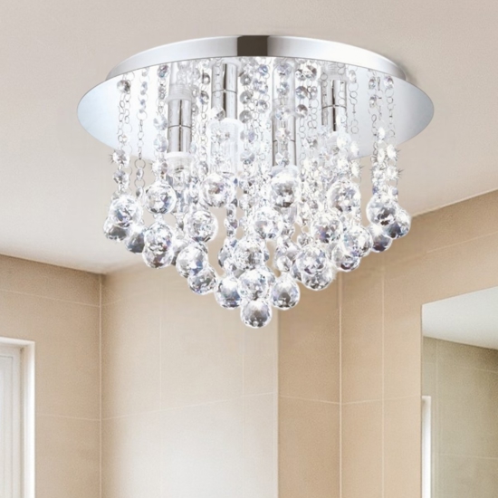 Eglo almonte plafoniera da bagno design elegante ip44 g9 3000k