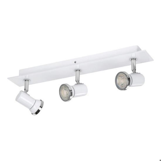 Eglo tamara plafoniera da bagno con faretti orientabili gu10 3000k ip44