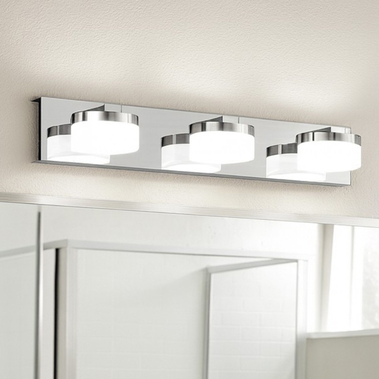 Eglo romendo applique per specchio da bagno moderno led 3000k ip44