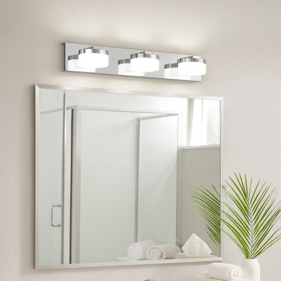 Eglo romendo applique per specchio da bagno moderno led 3000k ip44