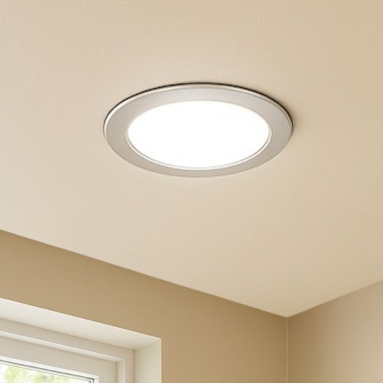 Eglo faretto da incasso per bagno fueva 5 led 4000k ip44